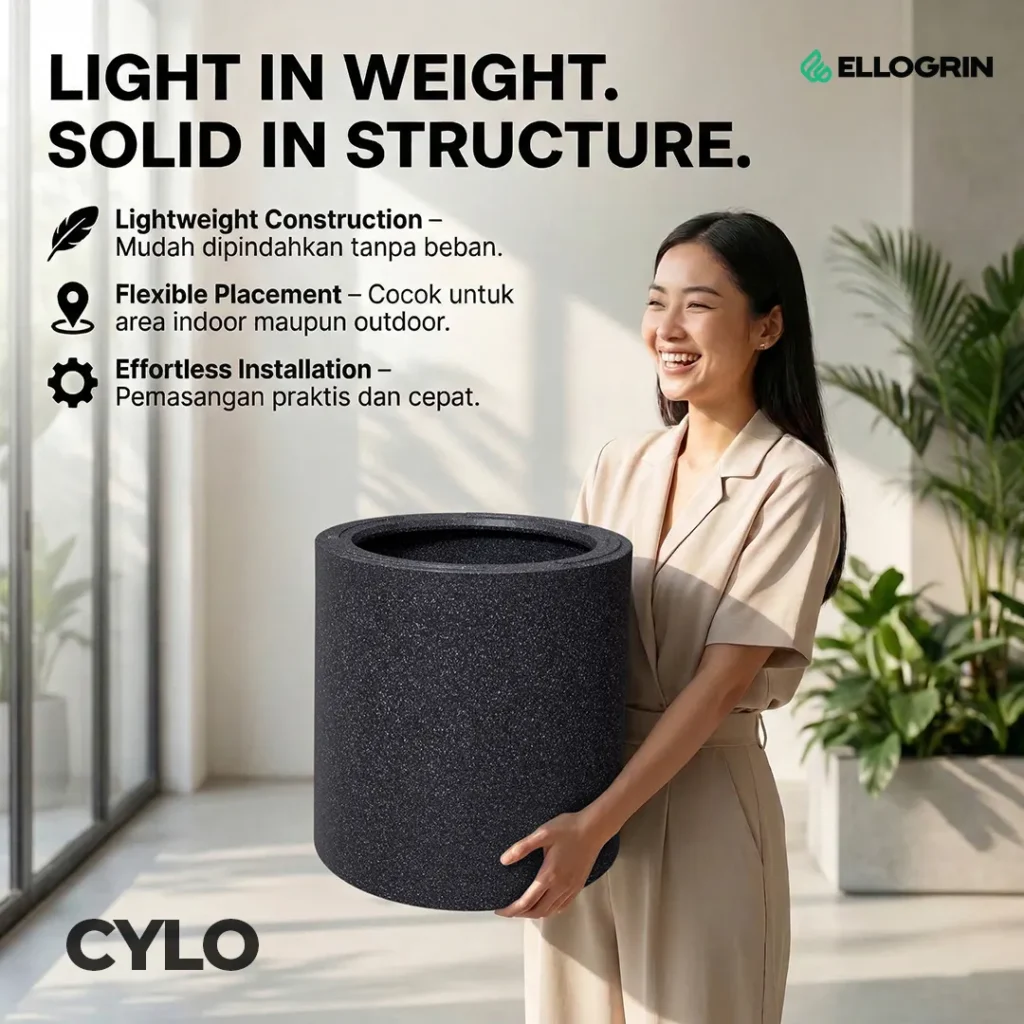 Pot Tanaman Modern Cylo Ellogrin