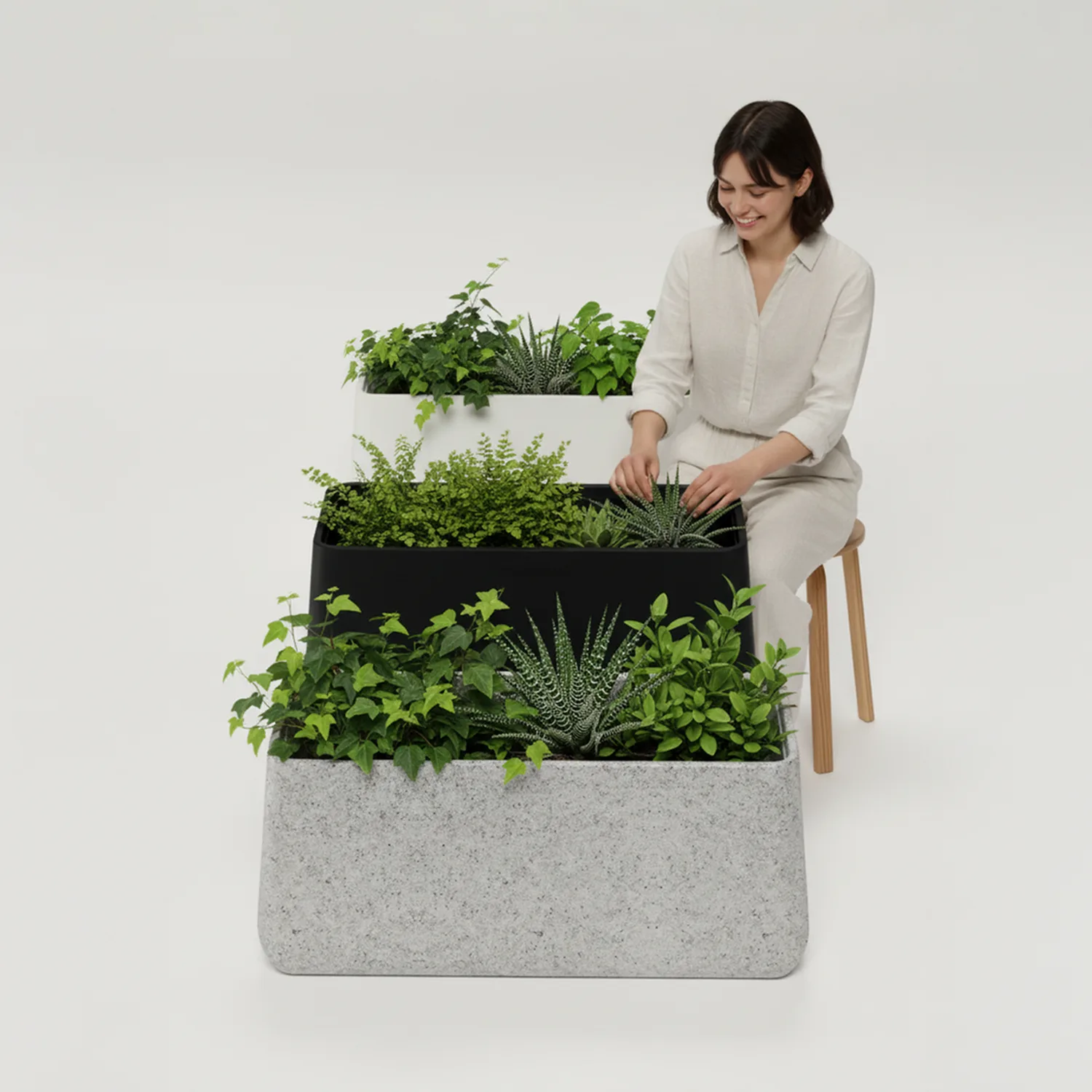 Planter Pot Tanaman Magnolia Long Ellogrin