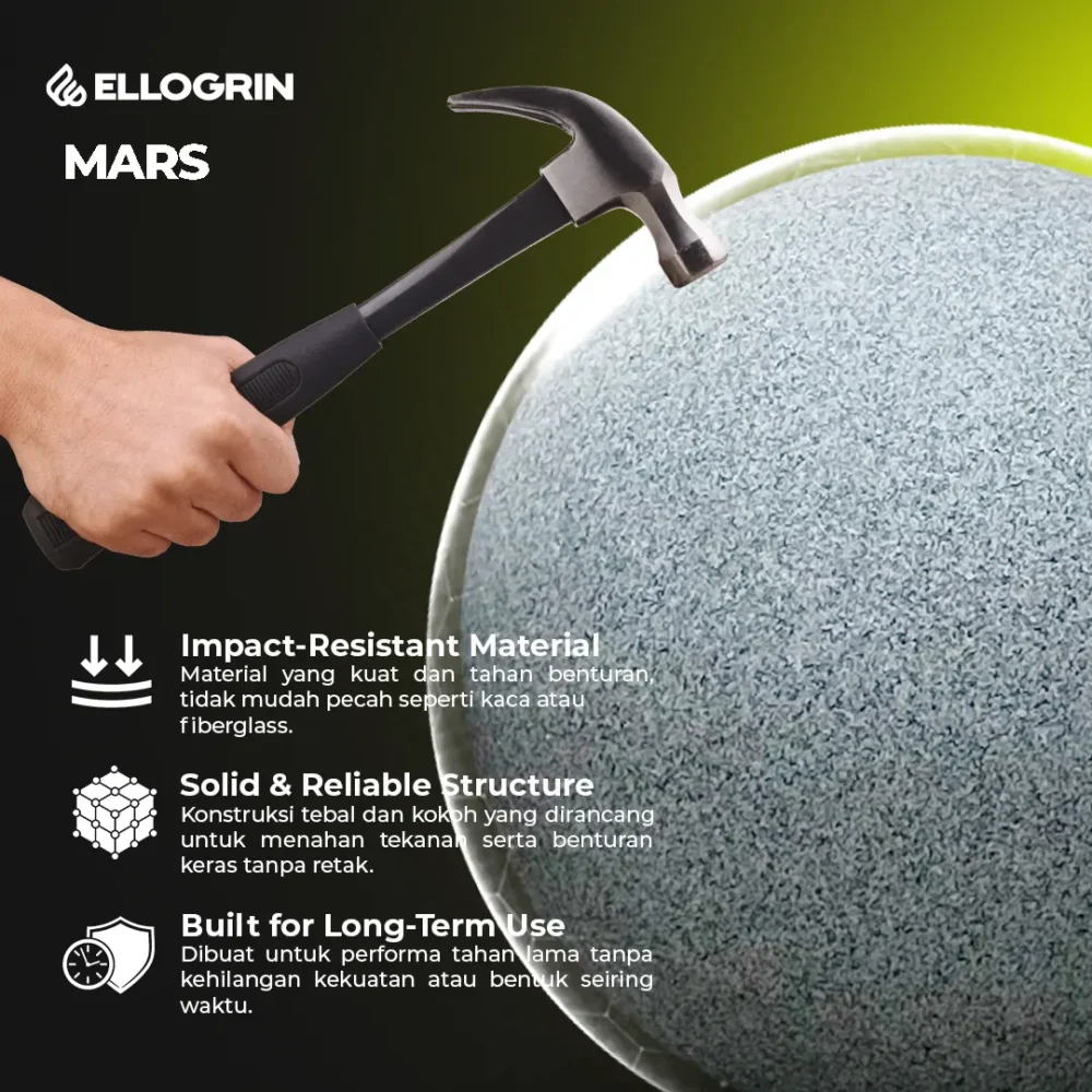 lampu taman bulat bola mars
