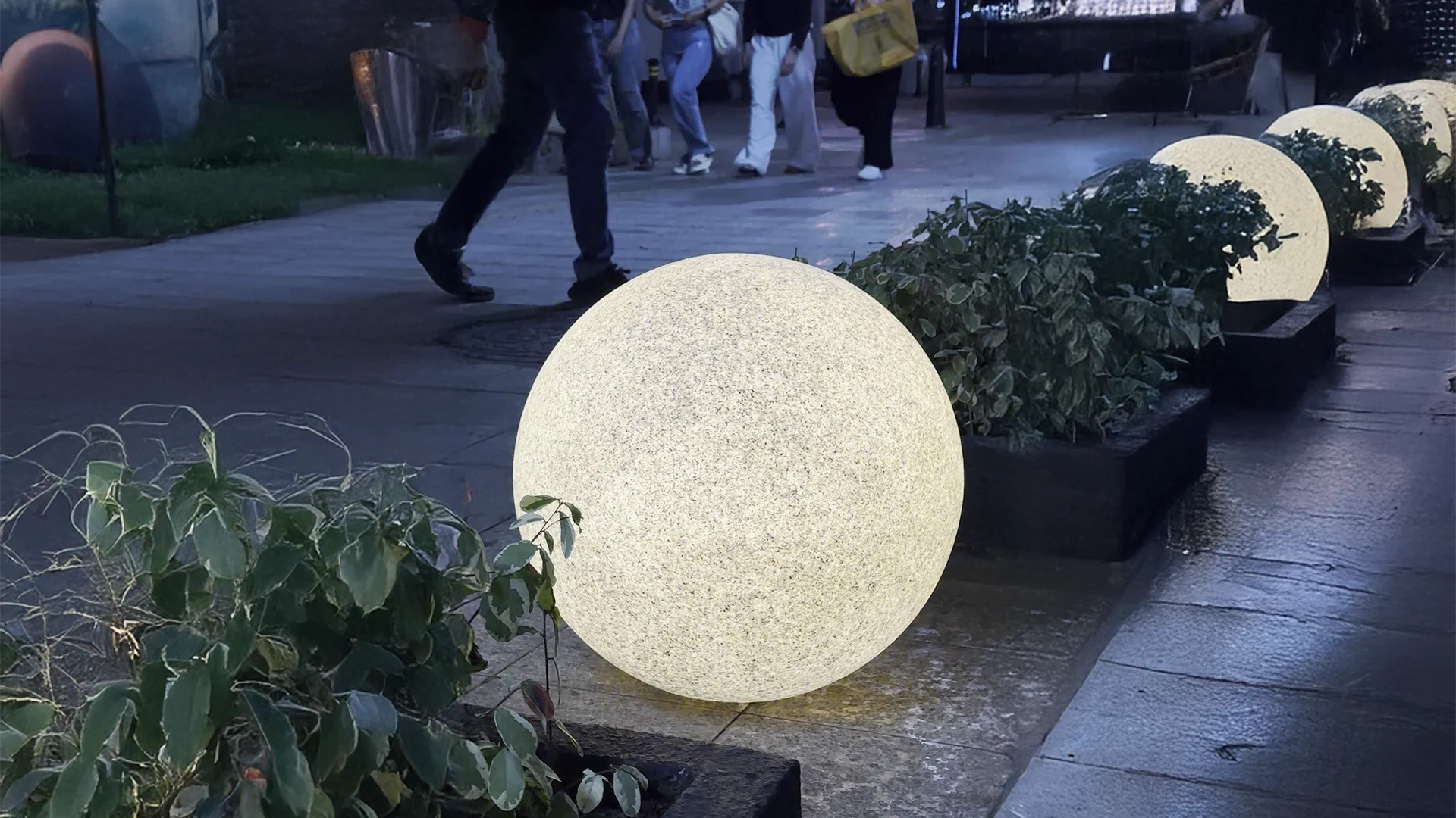 lampu taman bola ellogrin