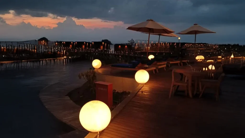lampu taman bola mars ellogrin
