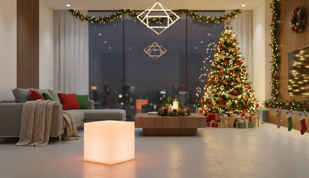 Dekorasi Natal di Rumah LED Cubic Ellogrin
