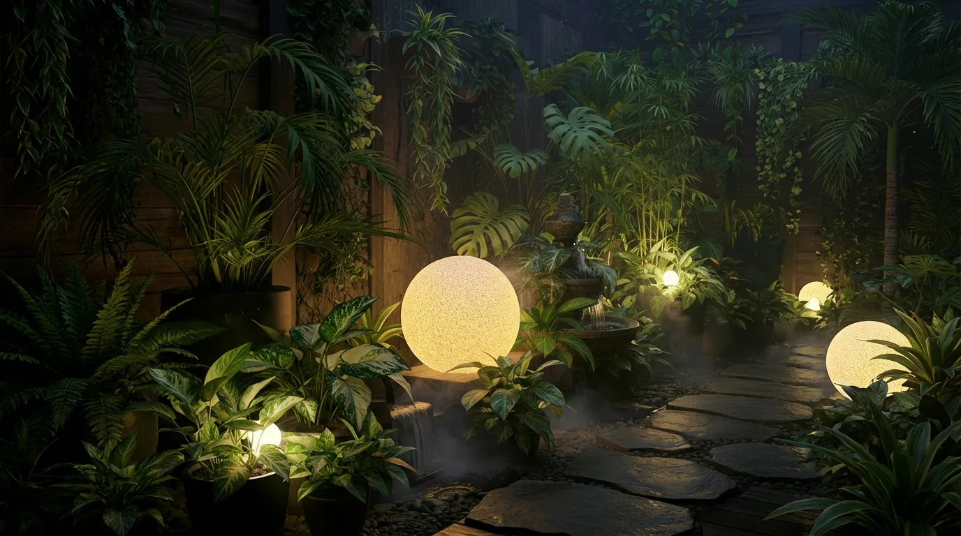 lampu taman bola mars ellogrin