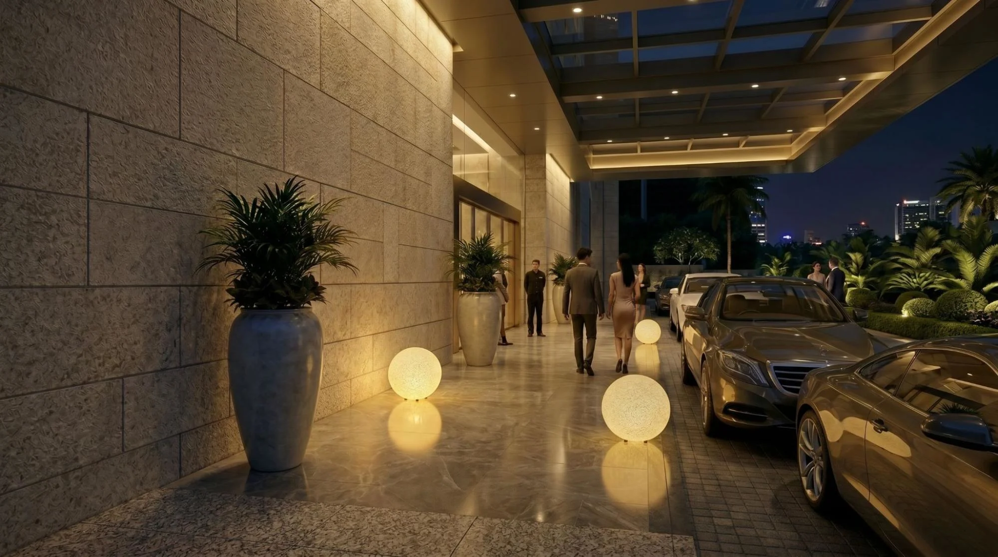 Lampu taman Mars untuk hotel dan properti