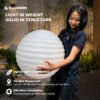 Luna Lampu Taman Bulat