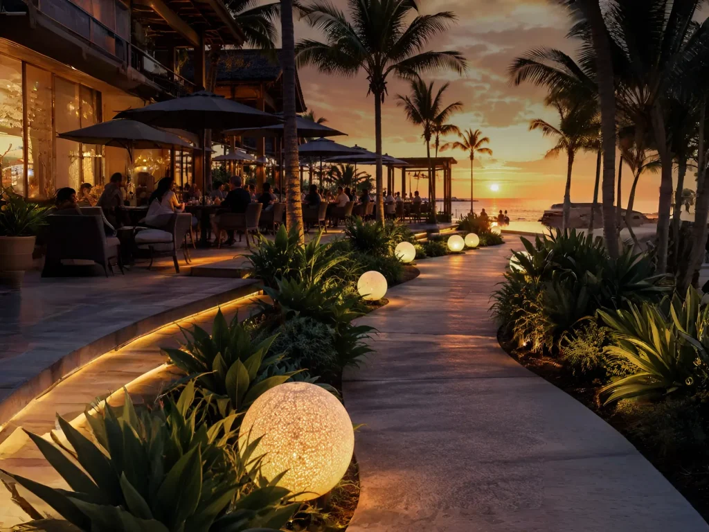 lampu taman estetik di Bali