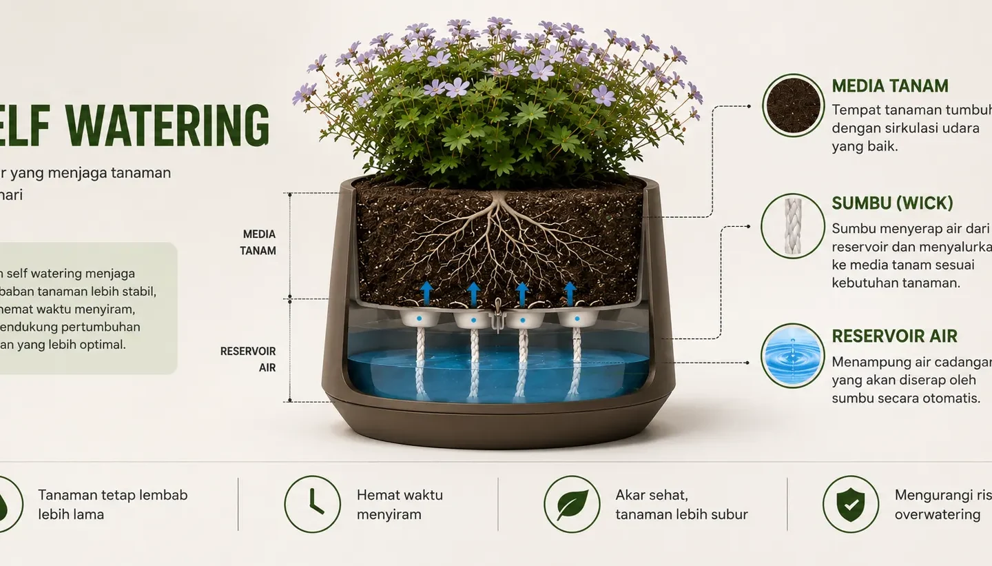 Pot Self Watering