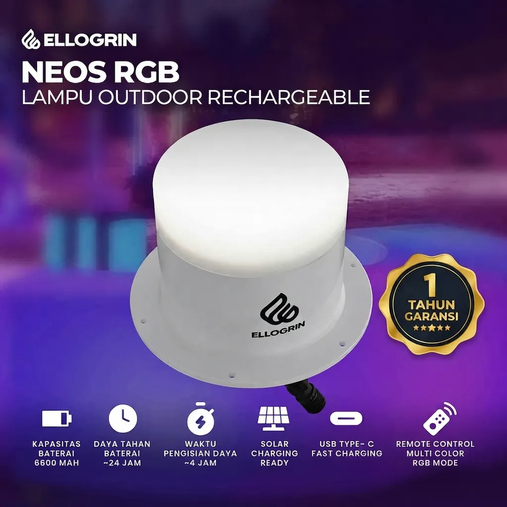 Lampu Taman NEOS V2 RGB LED With Battery - Gambar 1