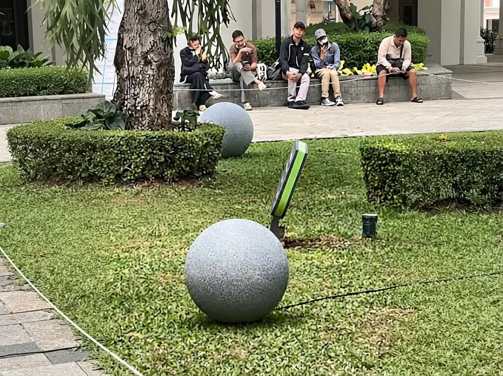 lampu taman bulat ellogrin