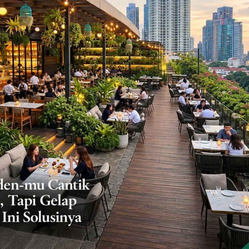Rooftop Cantik di Siang Hari tapi Gelap Saat Malam? Begini Cara Menerangi Area Outdoor Kafe dan Resto